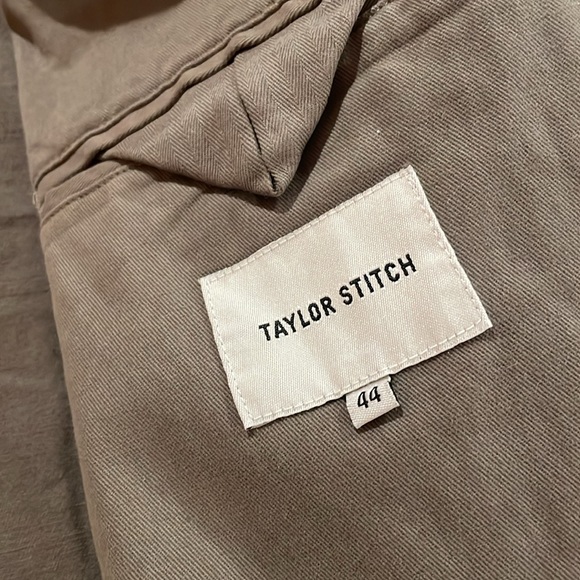 TAYLOR STITCH The Foundation SportCoat in Organic Smoked Olive Twill Size 44 NWT - Picture 3 of 4